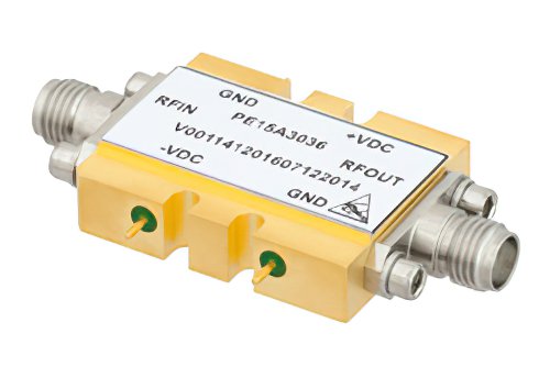 Pasternack600 mW P1dB, 10 MHz  -  15 GHz, 中等功率宽大放大器, 12 dB Gain, 4.5 dB NF, SMA