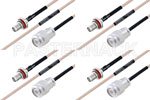 高可靠性 MIL-SPEC 系列,M39012/59-3026 转 M39012/26-0018 电缆组件, M17/113-RG316