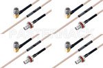 高可靠性 MIL-SPEC 系列,M39012/59-3026 转 M39012/56-3107 电缆组件, M17/113-RG316