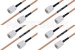 高可靠性 MIL-SPEC 系列,M39012/01-0503 转 M39012/01-0503 电缆组件, M17/128-RG400