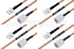 高可靠性 MIL-SPEC 系列,M39012/01-0503 转 M39012/16-0014 电缆组件, M17/128-RG400