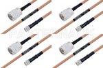 高可靠性 MIL-SPEC 系列,M39012/01-0503 转 M39012/55-3028 电缆组件, M17/128-RG400