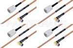高可靠性 MIL-SPEC 系列,M39012/01-0503 转 M39012/56-3109 电缆组件, M17/128-RG400
