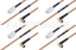 高可靠性 MIL-SPEC 系列,M39012/02-0503 转 M39012/56-3109 电缆组件, M17/128-RG400