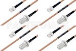 高可靠性 MIL-SPEC 系列,M39012/03-0503 转 M39012/16-0014 电缆组件, M17/128-RG400