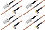 高可靠性 MIL-SPEC 系列,M39012/03-0503 转 M39012/56-3109 电缆组件, M17/128-RG400