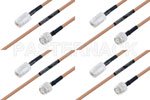 高可靠性 MIL-SPEC 系列,M39012/26-0011 转 M39012/02-0503 电缆组件, M17/128-RG400