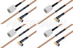 高可靠性 MIL-SPEC 系列,M39012/56-3109 转 M39012/01-0503 电缆组件, M17/128-RG400