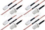 高可靠性 MIL-SPEC 系列,M39012/02-0503 转 M39012/03-0503 电缆组件, M17/60-RG142