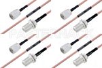 高可靠性 MIL-SPEC 系列,M39012/03-0503 转 M39012/01-0503 电缆组件, M17/60-RG142