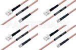 高可靠性 MIL-SPEC 系列,M39012/16-0014 转 M39012/55-3028 电缆组件, M17/60-RG142