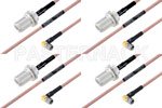 高可靠性 MIL-SPEC 系列,M39012/56-3109 转 M39012/03-0503 电缆组件, M17/60-RG142