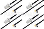 高可靠性 MIL-SPEC 系列,M39012/56-3109 转 M39012/03-0503 电缆组件, M17/84-RG223