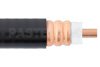 Low Loss 1/2 Flexible Annular Corrugated Coax Cable with Black PE Jacket