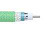 Low Loss Flexible PE-P160LL Coax Cable Triple Shielded with Green FEP Jacket