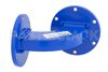 WR-137 Commercial Grade Waveguide H-Bend with UG-344/U Flange Operating from 5.85 GHz to 8.2 GHz