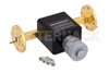 0 to 180 Degree WR-22 Waveguide Phase Shifter, From 33 GHz to 50 GHz, With a UG-383/U Round Cover Flange