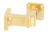 WR-42 Instrumentation Grade Waveguide E-Bend with UG-595/U Flange Operating from 18 GHz to 26.5 GHz