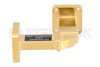 WR-42 Instrumentation Grade Waveguide H-Bend with UG-595/U Flange Operating from 18 GHz to 26.5 GHz