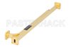 WR-42 Waveguide 20 dB Broadwall Coupler, UG-595/U Square Cover Flange, E-Plane Coupled Port, 18 GHz to 26.5 GHz, Brass Copper