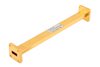 WR-42 Instrumentation Grade Straight Waveguide Section 6 Inch Length, UG-595/U Square Cover Flange from 18 GHz to 26.5 GHz