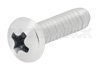4-40 Zinc Plated Screw 0.375 Inch Long Phillips in 100 Each Packages