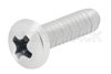 4-40 Zinc Plated Screw 0.375 Inch Long Phillips in 100 Each Packages