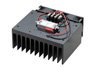 1 Watt P1dB, 6 GHz to 18 GHz, Medium Power Amplifier with Heatsink, SMA, 38 dB Gain, 10 dB NF