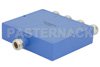 50 Ohm 4 Way N Power Divider From 500 MHz to 1,000 MHz Rated at 10 Watts