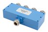 4 Way N Power Divider from 4 GHz to 8 GHz Rated at 10 Watts