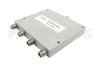 4 Way SMA Power Divider from 2 GHz to 18 GHz Rated at 30 Watts