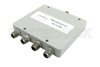 4 Way SMA Power Divider from 800 MHz to 2.5 GHz Rated at 20 Watts