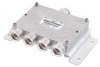 Low PIM 4 Way 4.1/9.5 Mini DIN Power Divider From 698 MHz to 2.7 GHz Rated at 30 Watts