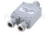 2 Way N Power Divider from 2 GHz to 18 GHz Rated at 30 Watts