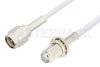 SMA Male to SMA Female Bulkhead Cable Using RG188 Coax, RoHS