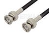 BNC Male to BNC Male Cable Using RG58 Coax , LF Solder