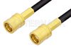 75 Ohm SMB Plug to 75 Ohm SMB Plug Cable Using 75 Ohm PE-B150 Coax