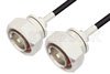 7/16 DIN Male to 7/16 DIN Male Cable Using RG58 Coax, RoHS