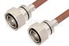 7/16 DIN Male to 7/16 DIN Male Cable Using RG393 Coax, LF Solder, RoHS