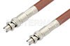 SHV Plug to SHV Plug Cable Using RG393 Coax , LF Solder