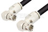 75 Ohm BNC Male Right Angle to 75 Ohm BNC Male Right Angle Cable Using 75 Ohm RG11 Coax
