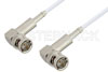 75 Ohm BNC Male Right Angle to 75 Ohm BNC Male Right Angle Cable Using 75 Ohm RG187 Coax