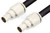 75 Ohm BNC Female to 75 Ohm BNC Female Cable Using 75 Ohm RG6 Coax, RoHS