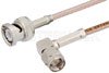 SMA Male Right Angle to BNC Male Cable Using RG316-DS Coax