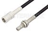 SMB Plug to SMB Jack Bulkhead Cable Using RG174 Coax