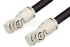 BNC Male Right Angle to BNC Male Right Angle Cable Using RG214 Coax, RoHS