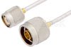 N Male to TNC Male Cable Using PE-SR402FL Coax
