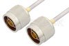 N Male to N Male Cable Using PE-SR402AL Coax, LF Solder