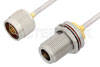 N Male to N Female Bulkhead Cable Using PE-SR402AL Coax