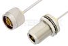 N Male to N Female Bulkhead Cable Using PE-SR405AL Coax